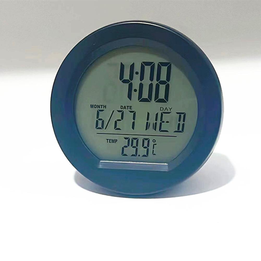 

Автомобильный цифровой термометр, часы на приборной панели с температурным дисплеем, высокоточные цифровые часы со светодиодной подсветкой для транспортных средств коричневый