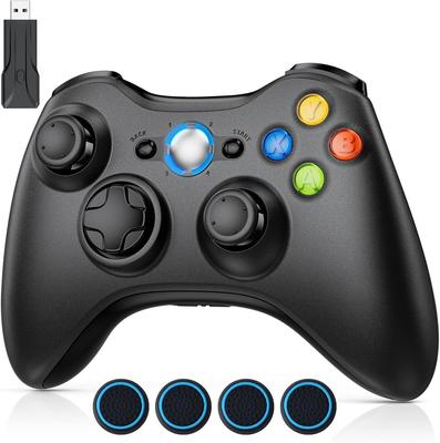 Wireless Xbox Controller for Xbox 360, PC Gamepad, No Lag, Dual Vibration, Ergonomic Design, High Durability (Tested 20,000 Keystrokes), Upgraded Joys