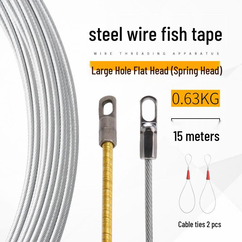 Electrician's Steel Wire Cable Threader & Puller