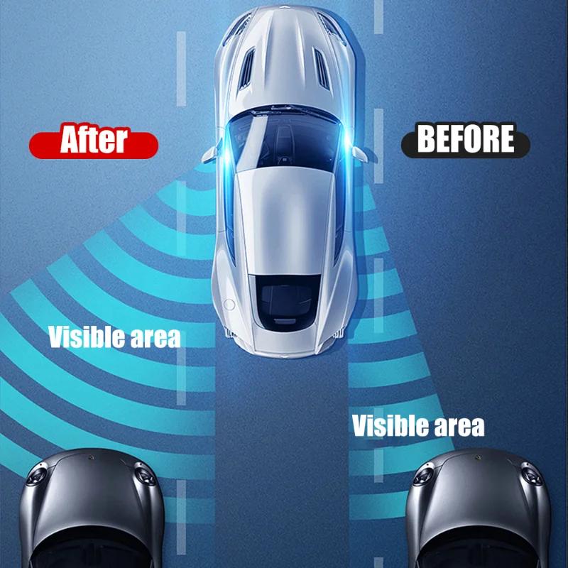 Rearview Mirror Small Round Mirror Car Reverse Mirror Rain Proof HD Suction Cup 360 Degree Blind Area Wide Angle