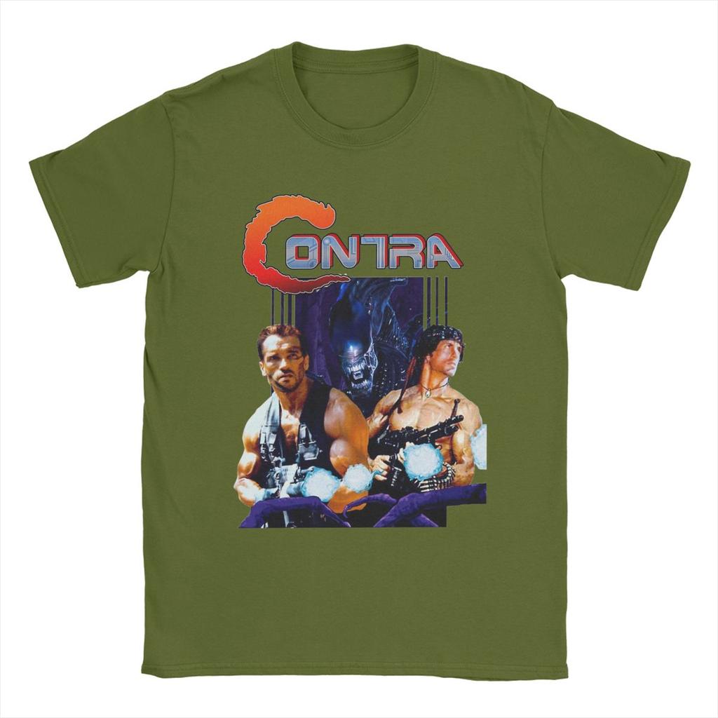Heren Contra Film T-shirt Game Puur Katoen Kleding Nieuwigheid Korte Mouw Ronde Hals T-shirt Bedrukt T-shirt