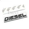 Car Styling 3D Metal Chrome Zinc Alloy Diesel Emblem Universal Diesel Logo Car Badge Body Trunk Fender Adhensive Emblem Auto Accessory