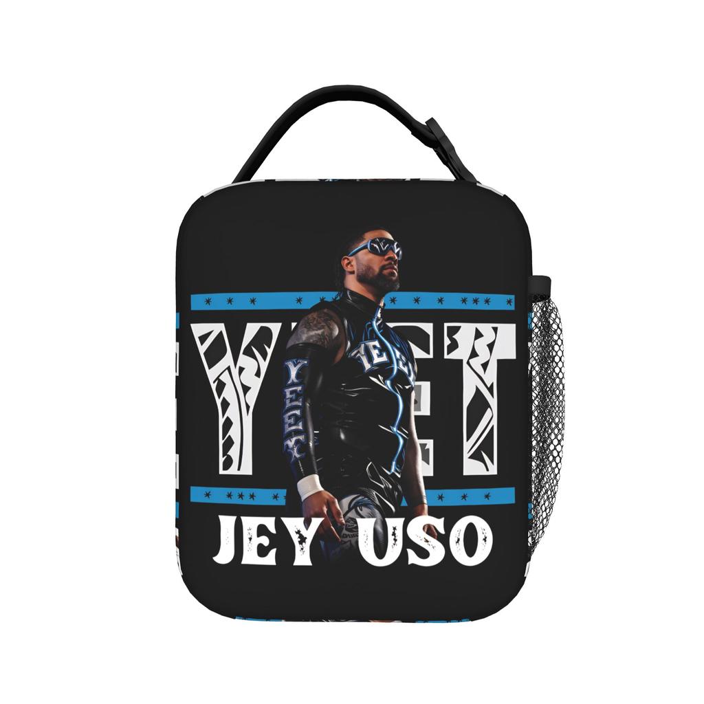 JEY YEET USO Wrestling Lunch Bag Leisure Lunch Box Outdoor Picnic Portable Insulated Tote Food Bags For Men Cooler Bag