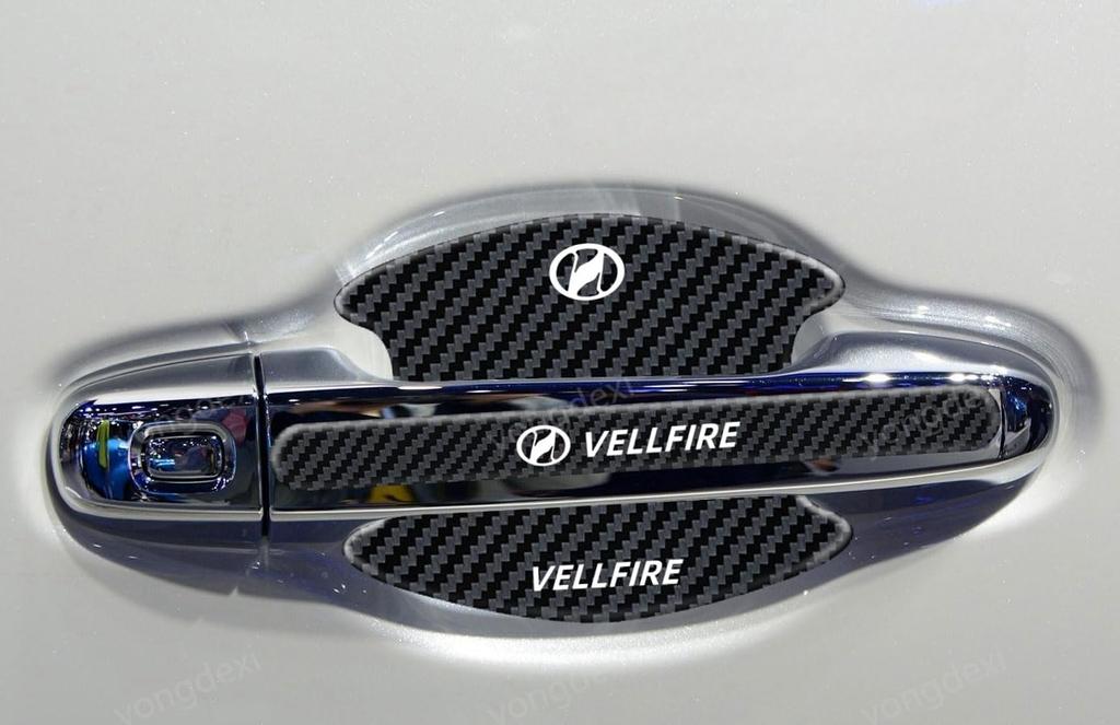 VELLFIRE Toyota Door Handle Latest Door Knob Guard Toyota Vellfire VELLFIRE 40 Compatible with All Carbon Scratch Abrasion Body Paint Waterproof High