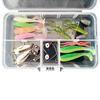 Conjunto de iscas Lua Isca falsa Lua Isca macia Sequins Lua Bucktails Sapo raia Minnow Bionic Boxed Set