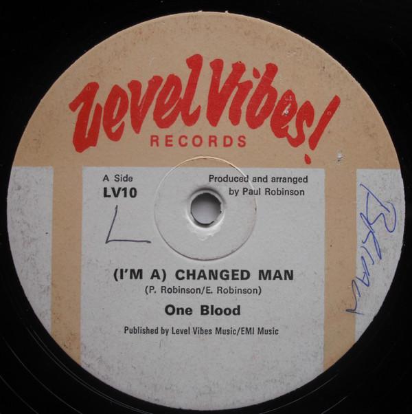 

12inch Record ONE BLOOD Im A Changed Man Its A Roma LV10 Level Vibes Re 1986 UK Reggae Ska Dub Used