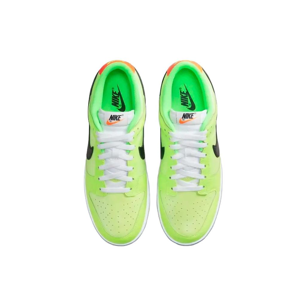 Nike Dunk Low SE Volt Men Sneakers Green Black Total-Orange FJ4610-702