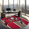 Tampa Bay Buccaneers (1) Round Office Rug Decorative Floor Rug for Office Bedroom Living Room and Home Space