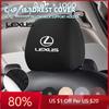 2026 Hot Interior Stickers 1pc Premium Cloth Headrest Cover Car Seat Case For CT ES GS NX IS250 CT200h IS300h ES300h RX400