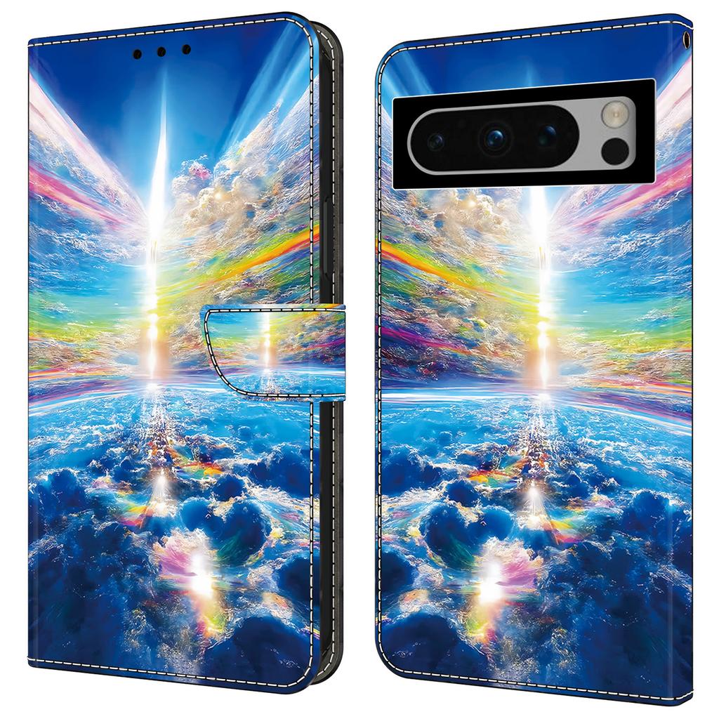 For Google Pixel 9/Pixel 9 Pro Case PU Leather Wallet Flip Phone Cover Pattern Printing