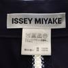 ISSEY MIYAKE made in Japan Stainless collar coat 3 Navy blue Women Used