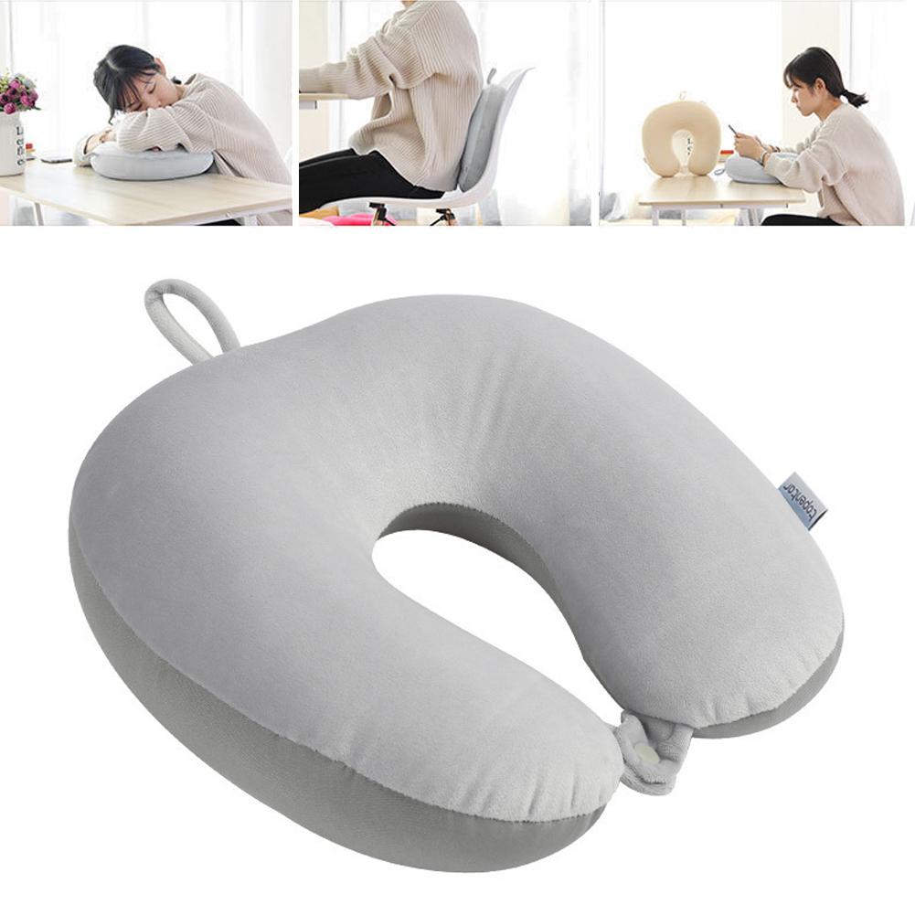 Car Neck Pillows Soft Memory Foam Travel Pillow with Foam Particles for Comfort On Airplanes Cars and Home Office Use Stuffed Toy