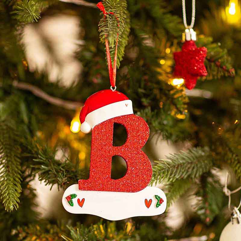 DIY Christmas Tree Decoration Letter Pendant 26 Letters Home Decorations Holiday Xmas Ornament New Year Nativity Decoration 2025