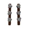 Double Layer Flocked Bangs Side Clip Crystal Love Heart Hair Braiding Hairpins Women Girls Clip Bangs Barrettes Hair Accessories Forehead Bangs Clip