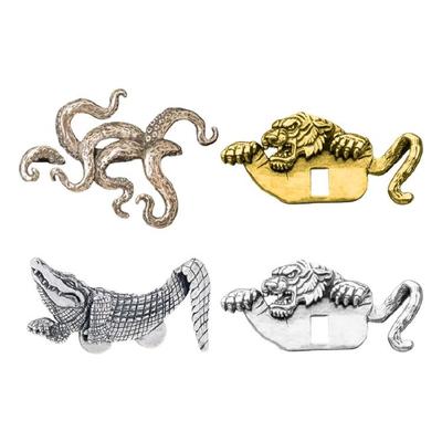 Animal Lapel Pin for Men Suit Jacket Zinc Alloy Construction Badge Vintage Gentleman Fashion Clothes Accessory