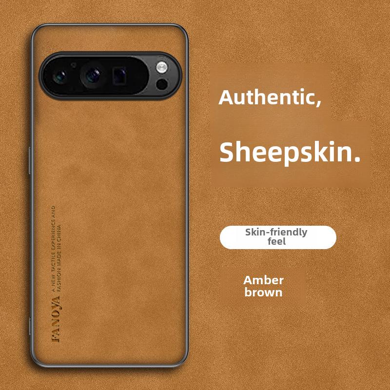 

Чехол Pixel9Pro XL Leather для телефона Google 8A Pixel9A - Защитный чехол из овчины 8 PRO