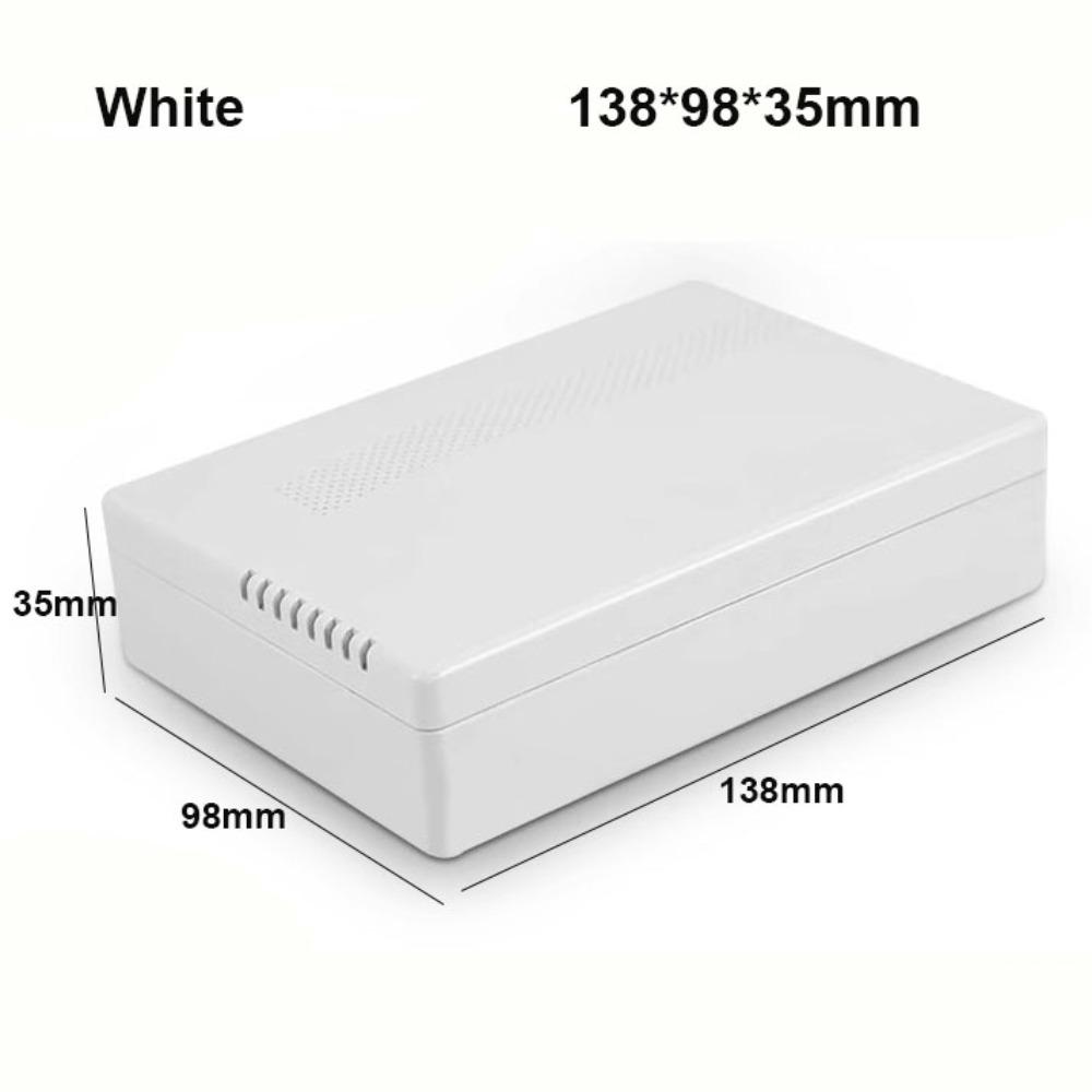 New Waterproof Project Enclosure Boxes ABS Plastic White Black Storage Case 9 Styles Housing Instrument Case Electronic Supplies