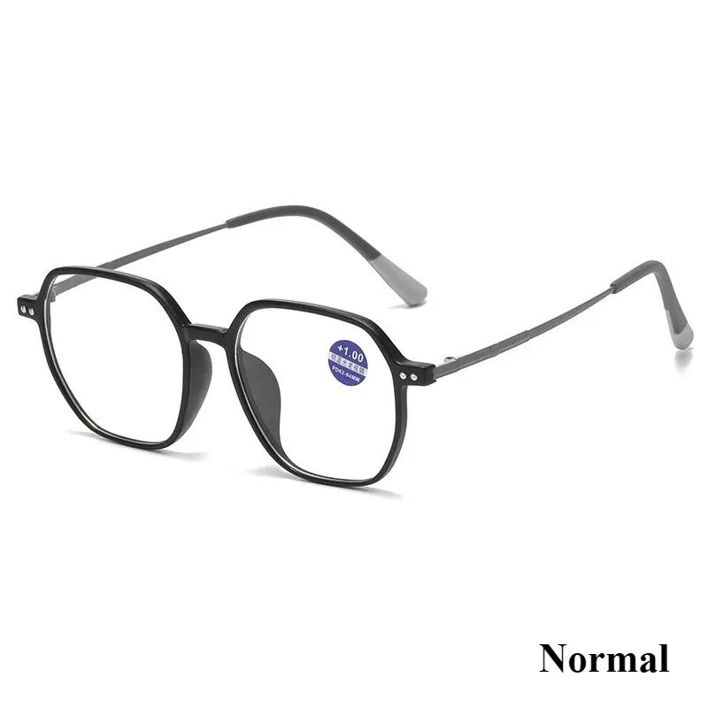 New Fashionable Rice Nail Frame Womens Reading Glasses Ultra Light Anti Blue Light High Quality Neutral Glasses