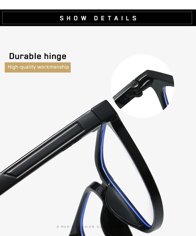 Blaulichtfilterbrille Einfache quadratische Brille Damen Herren Tägliche Freizeitbrille Blaulichtblockierende Herren Damen Computerbrille