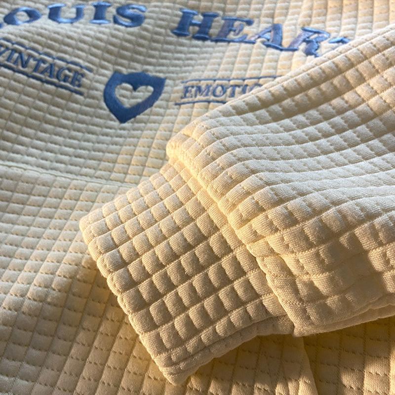 Hanorac de damă Waffle Fashion Tricou polo largi Top cu rever Pulover brodat casual