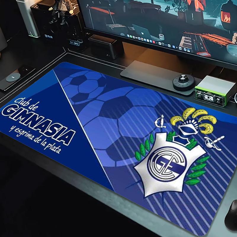 Gimnasia de La Plata Color Mouse Pad Large Gaming Table Cushion Non-slip Laptop Tablet Big Mousepad XXL Mat Mini PC Playmat With Lock edge