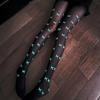 Sexy Luminous Stockings Halloween Props Lip Luminous Socks Bouncy Jk Pantyhose Black Luminous Stockings Jumpsuit