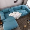 Corn Grain Fleece Couch Cover Full Coverage Thickened L Shape Sofa Cover Elastic All Season