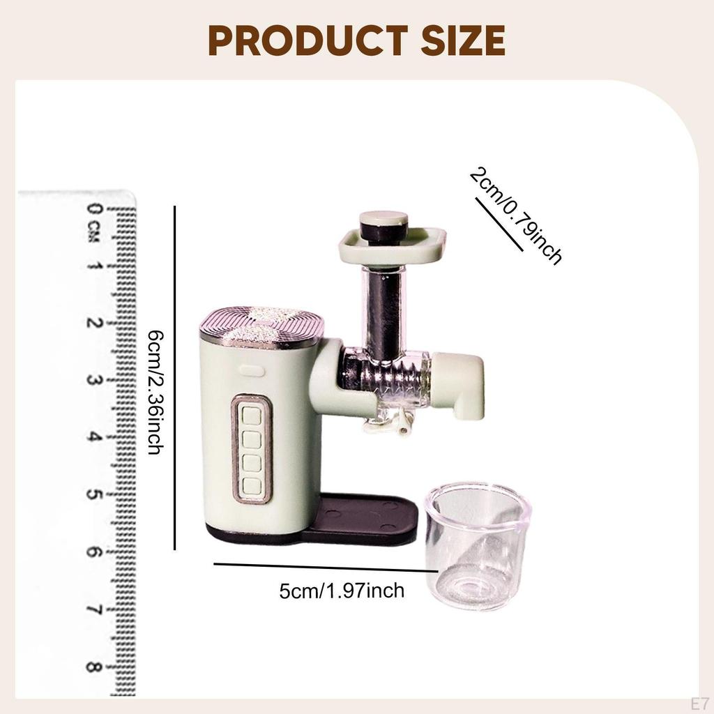 1/12 Entsafter Modell Puppenhaus Dekoration, Simulationsmöbel Kleine Küchengeräte Lebensszene für