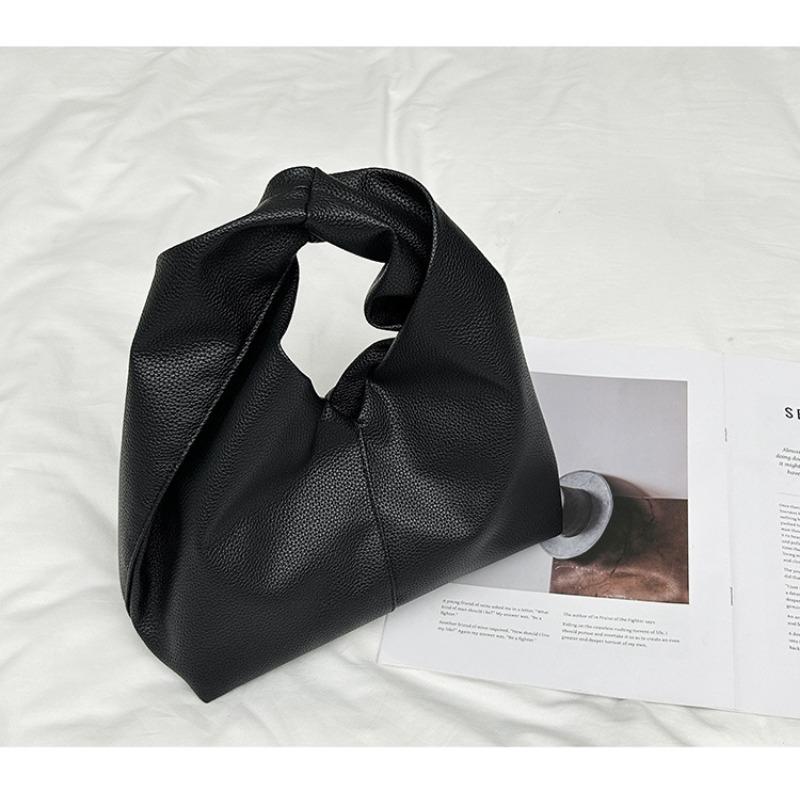 

Осень и зима свежий темперамент кинк ленивый стиль простая ручная сумка портативный сатчел для поездок универсальная сумка для мобильного телефона 25*11*24cm чёрный