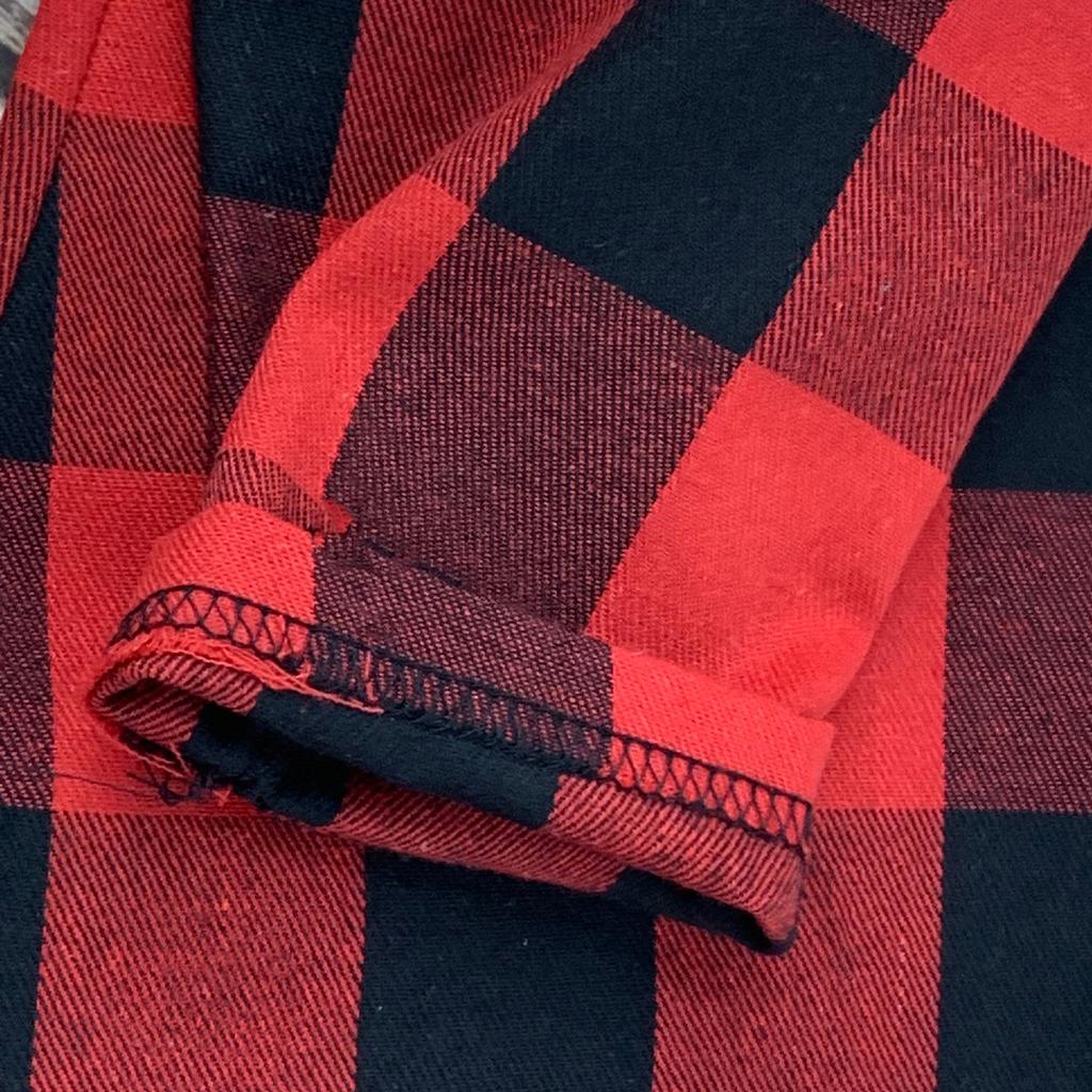 Loose Fashion Plaid Christmas Stitching 