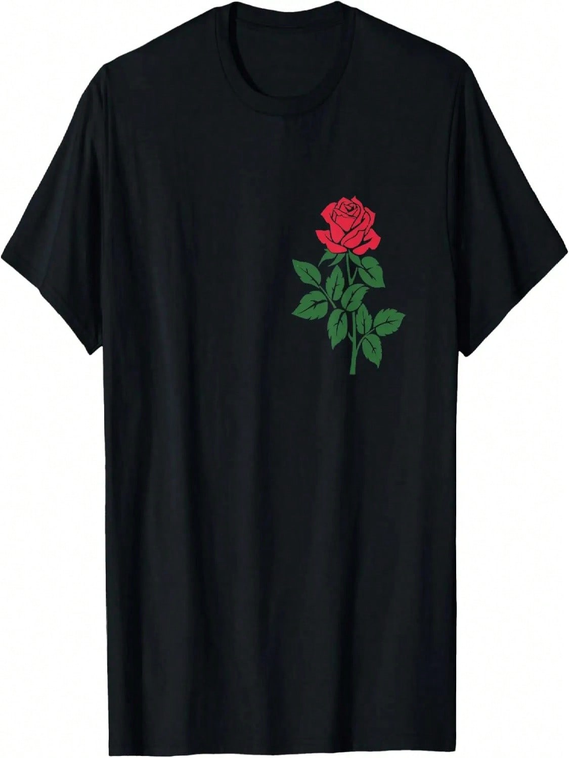 Red Rose Flower Romantic Love T-Shirt S разноцветный