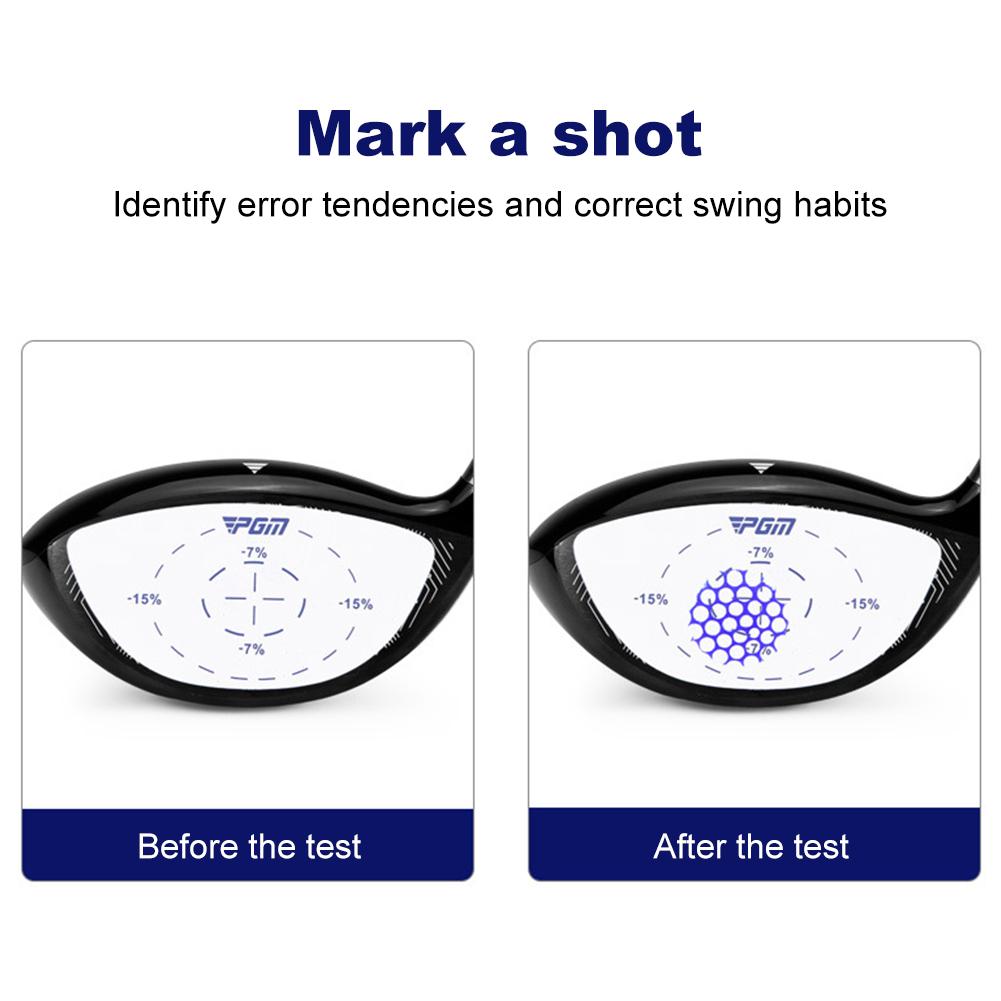Golf Impact Tape Strike Stickers Self-Teaching Sweet Spot and Consistency Analysis Golf Ball Sweet Spot Finder for Golf Training