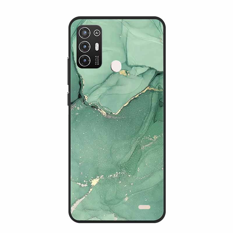 For ZTE Blade A52 / A52 Lite Case A72 4G 5G Marble Soft TPU Silicone Phone Cover for ZTE Blade A52Lite Bumper Shockproof Shell