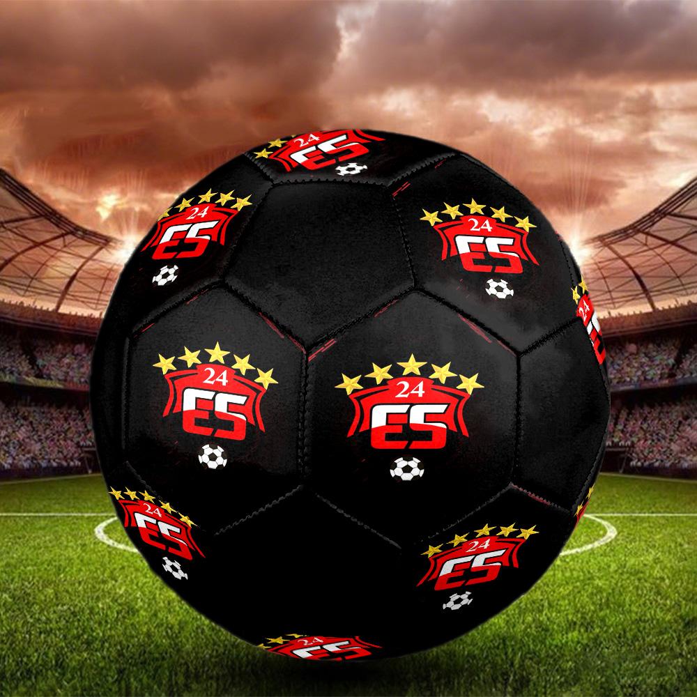 24 Erzincanspor Indoor Soccer Ball Colorful All Ages Size 5 Machine Stitched PVC Competition Ready Durable High-Bounce
