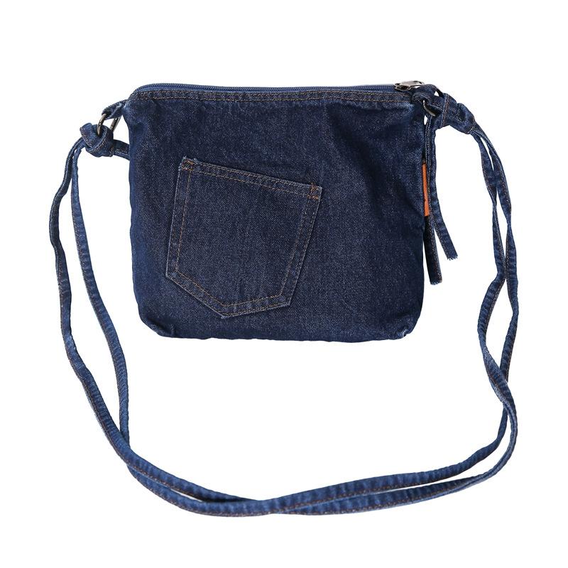 Geantă oblică din denim pentru femei 2025 nouă casual de mare capacitate geantă pânză geantă de clasă pentru student de colegiu geantă de umăr