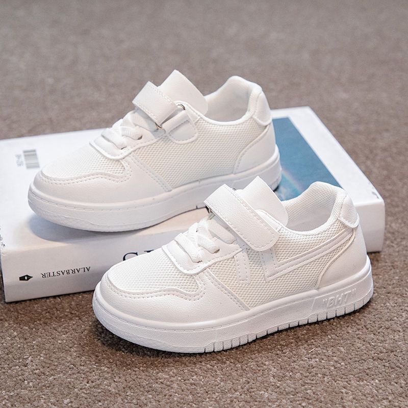 Customized 2025 Spring and Autumn New Children's Little White Shoes Board Shoes Boys' Shoes White Sneakers Women's Casual Shoes Girls