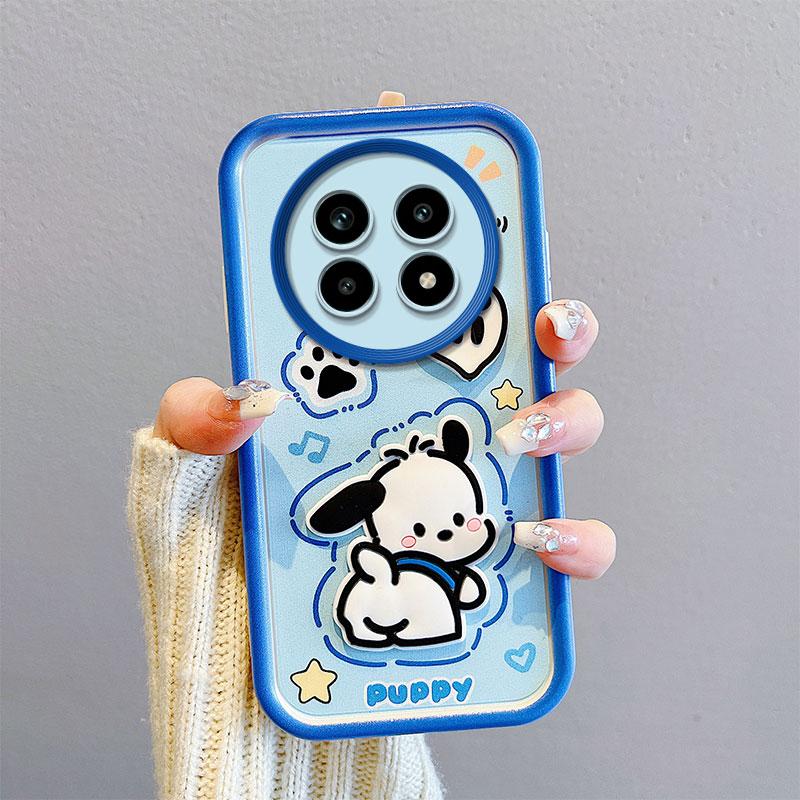 KEYSION Shockproof Case for Realme 13 Pro 5G with Lanyard Silicone Cute 3D Cartoon Doll Phone Cover for Realme 13 Pro+ 5G