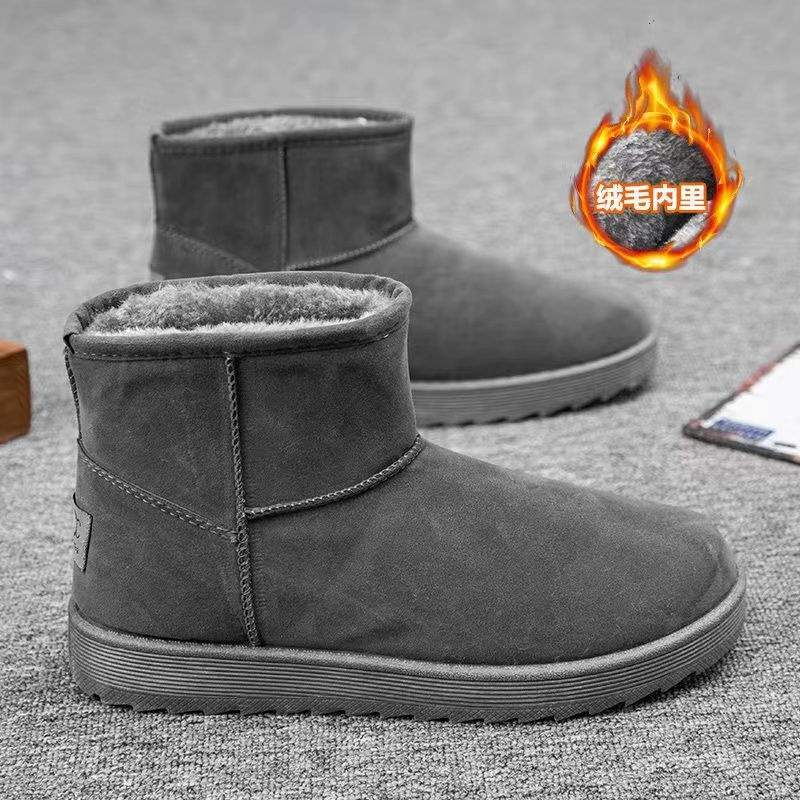 

Мужские высокие хлопковые туфли 2025 зимние бархатные утолщенные хлопковые ботинки мужские корейская версия холодостойкие и теплые ботинки Мартина мужские зимние ботинки 44