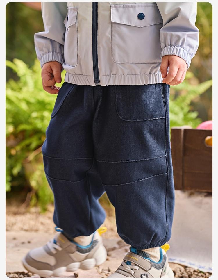 David Bella Boys' Long Pants Spring Clothes New Baby Casual Leg Tights Children's Imitation Cowboy Pants