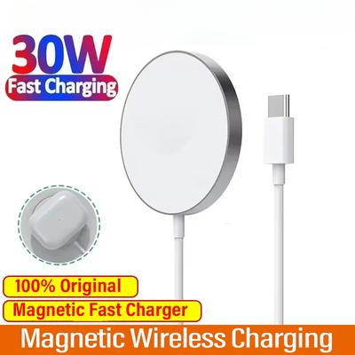 For Magsafe Magnetic Wireless Charger For  iPhone 16 15 14 13 11 12 Pro Max X XS XR 8 Plus Charging Mobile Phone PD Cable