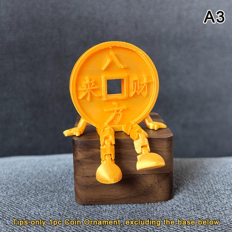 

Creative Ancient Coin Statue Auspicious Ornaments, Blessing Wealth Attracting Ornaments Home Desktop Decoration