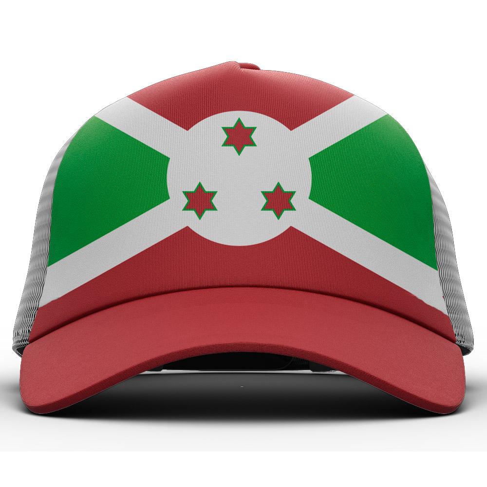 Burundi Male Youth Student Free Custom Name Number Logo Photo Bdi Flag Burundian French Nation Bi Country Diy Text Baseball Cap