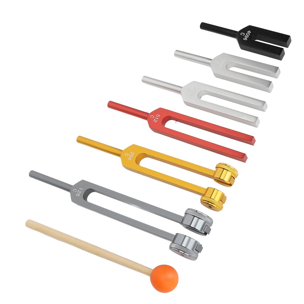 Tuning Forks Set with Mallet Relieve Stress Anxiety Improve Sleep Quality Healing Tuning Forks for