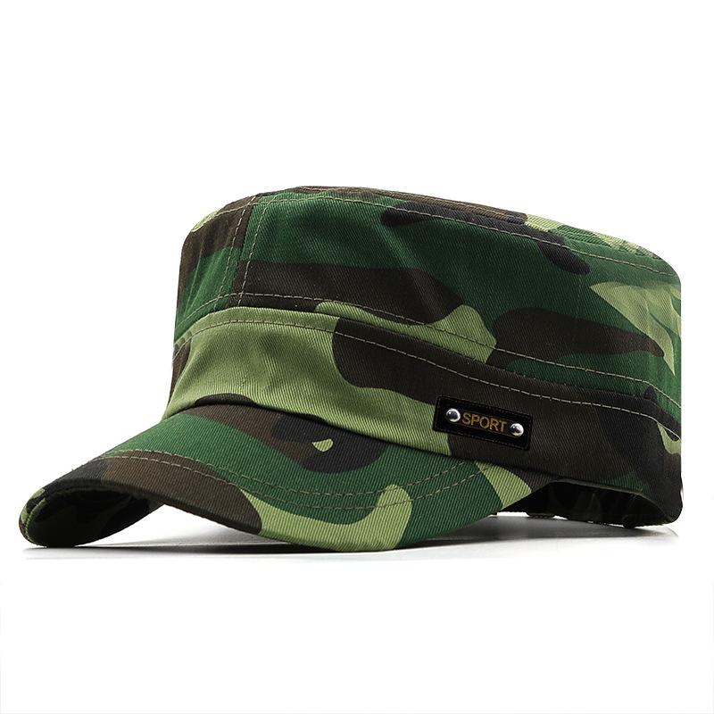 1PCCamouflage Flat Cap Fashion Camo Baseball Hat Adjustable Classic Fashion Sunshade Hat For Women Men Gorras Outdoor Sport Caps