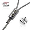 Outdoor Steel Wire Rope Hex Screw Fastener