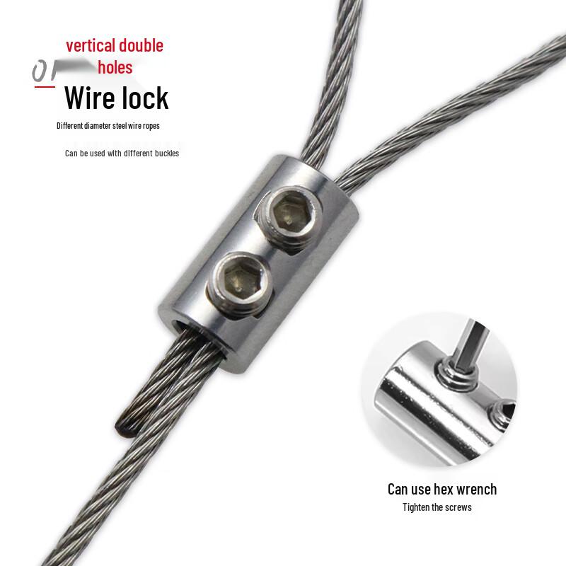 Outdoor Steel Wire Rope Hex Screw Fastener