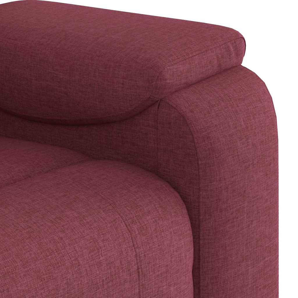 Massage Chair Burgundy Fabric