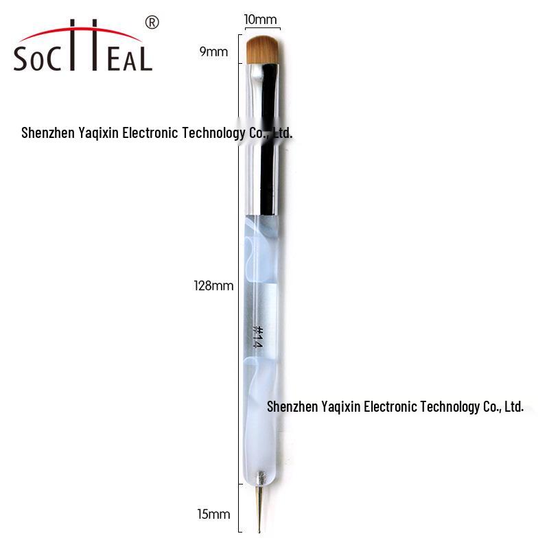 

Четырехцветная волнистая кисть для полукруглого французского нейл-арта