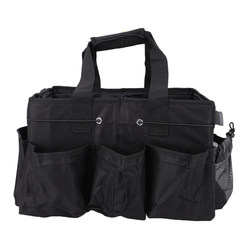 Cleaning Bag Water Proof Wearable Cleaning Caddy with Handle Adjustable Shoulder Strap Dividers for Cleaner Housekeeper