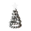 Christmas Tree Desktop Ornament Nordic Style Artificial Swivel Beads Top Star Small Artificial Tree Festive Holiday Decoration